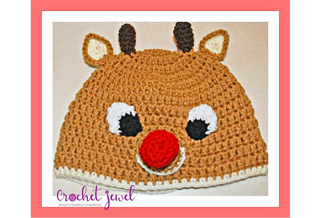 Rudolph Reindeer Child Hat