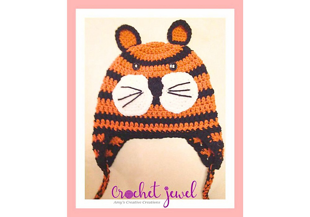 Child Tiger Ear flap hat