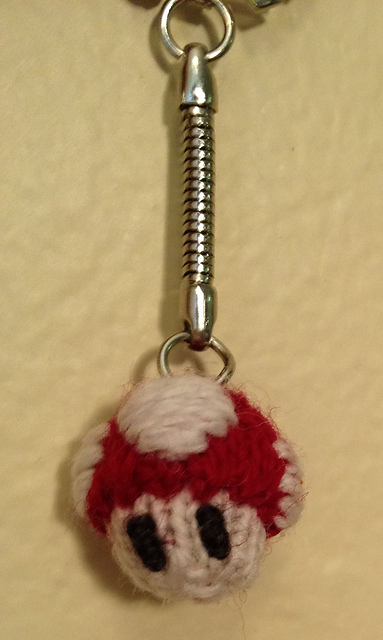 Super Mario Mushroom Keychain