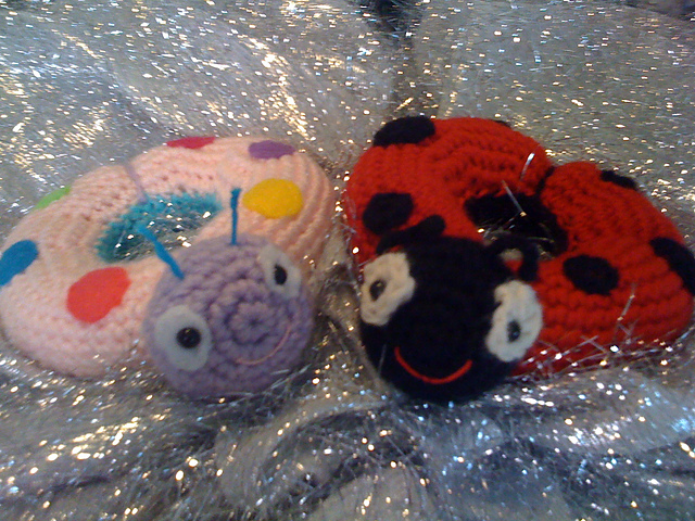 Ladybug / Cuddle Bug Infant Toy Ring