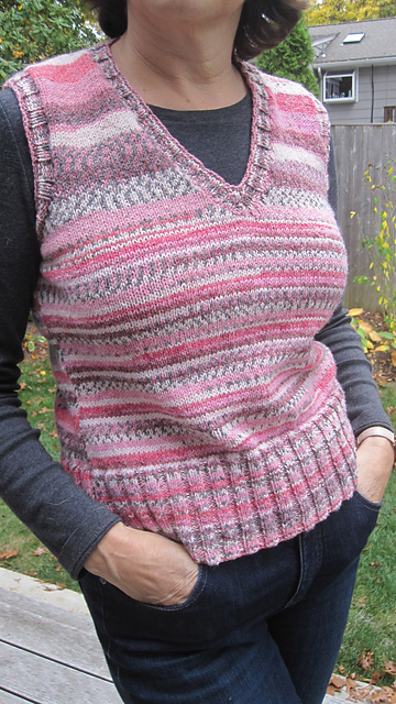 Round or V Neck Vest #9248