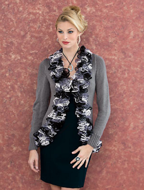 Ruffle-Front Cardi