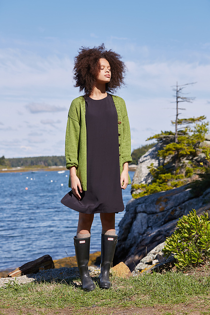 Basic Cardigan: Drop-Shoulder Construction
