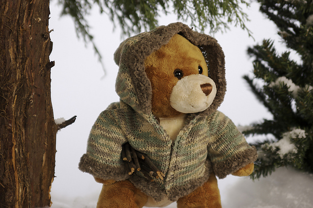 Fur-Trimmed Hoodie