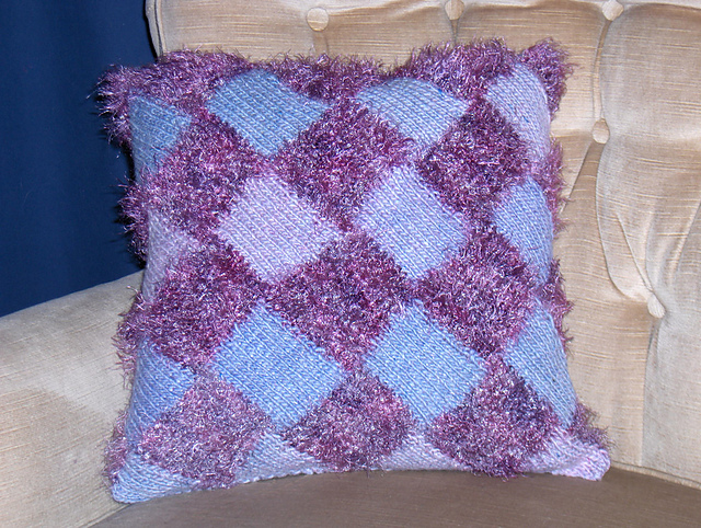 Funky Entrelac Pillow