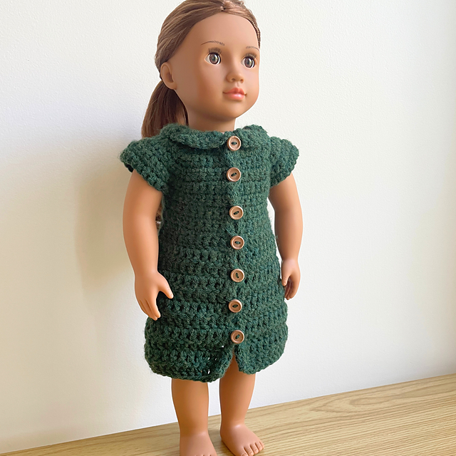 18 Inch Doll Button Up Dress