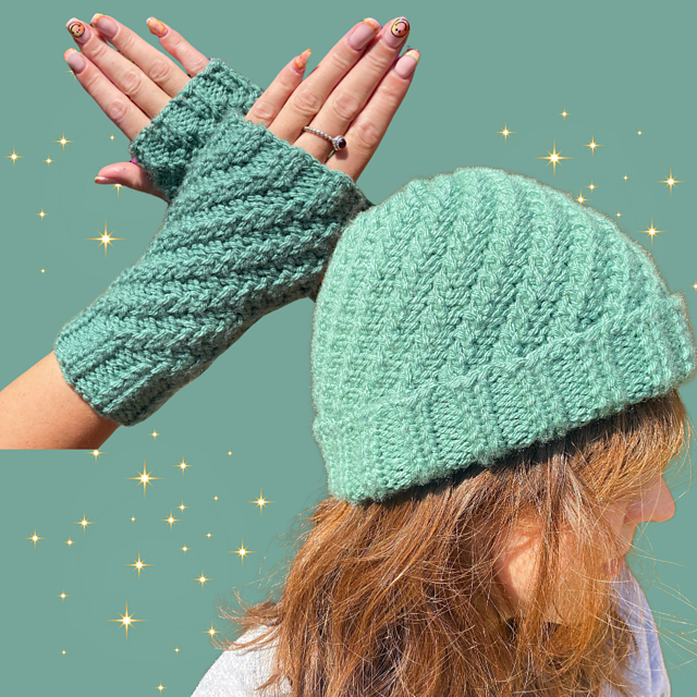 Myfanwy Hat and Gloves