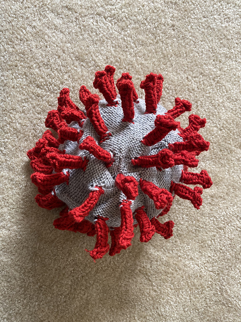 COVID-19 virus hat