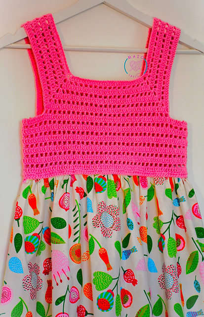 Eva Crochet & Fabric Dress