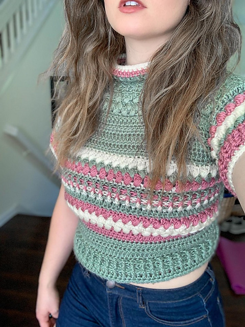 Mixed Media Puff Sweater