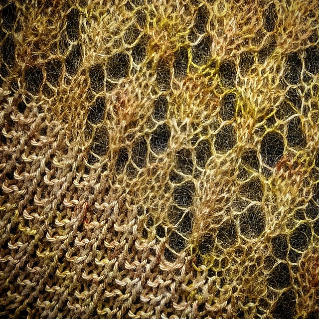 Leaf Storm shawl