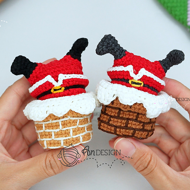 Santa claus stuck in Chimney