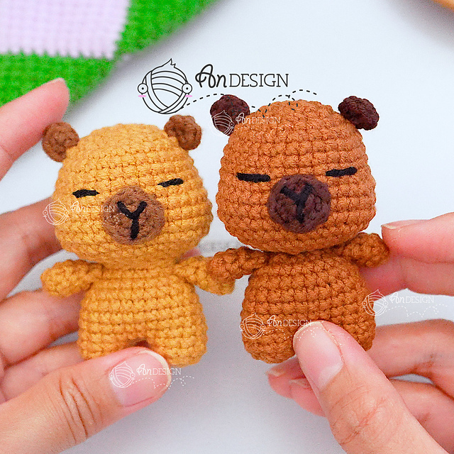 Ravelry: Capybara with Hats 6 design pattern by andesign craft