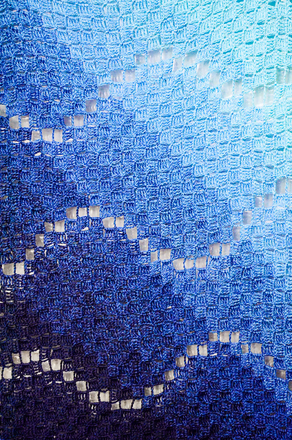In waves beach blanket