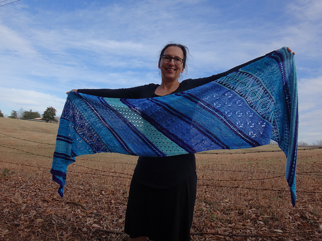 Knitting for Sanity Sampler Shawl