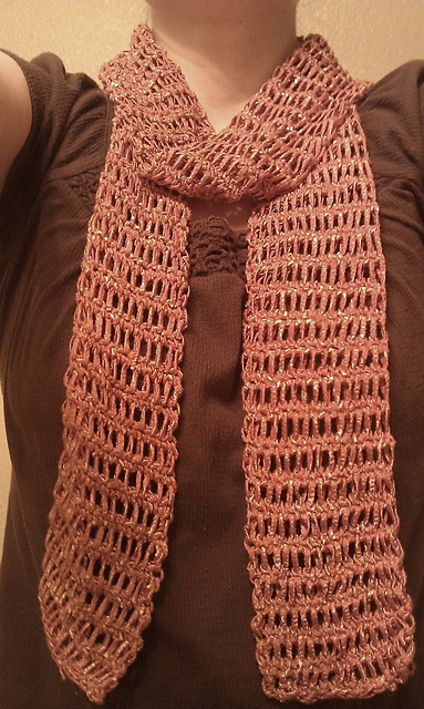 Lacy Tunisian Scarf