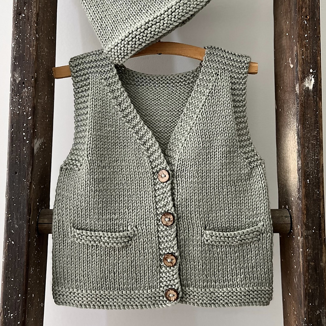 Ava & Archie Vest & Hat