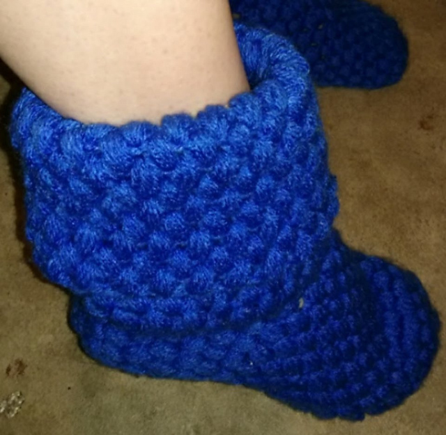 Puff Stitch Booties