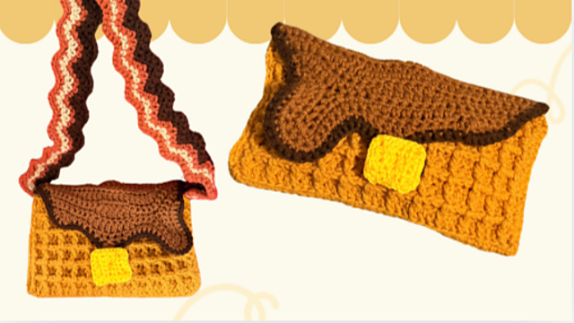 Sunday Brunch Waffle Purse