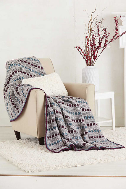 Nestled In Stripes Afghan