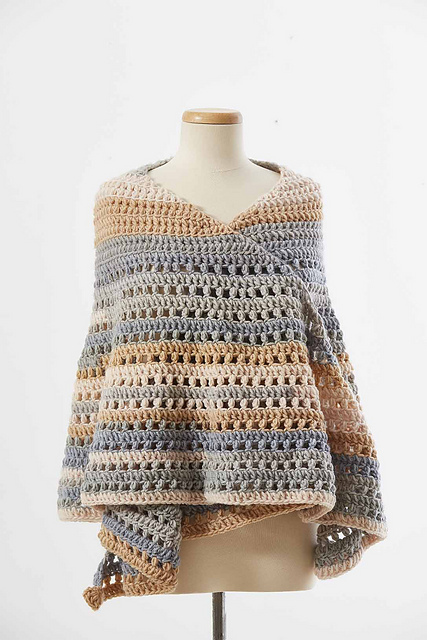 Crescent Gradient Shawl
