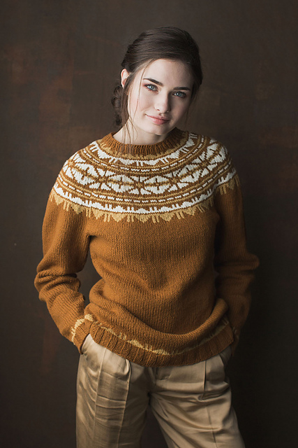 Frosted Foliage Pullover