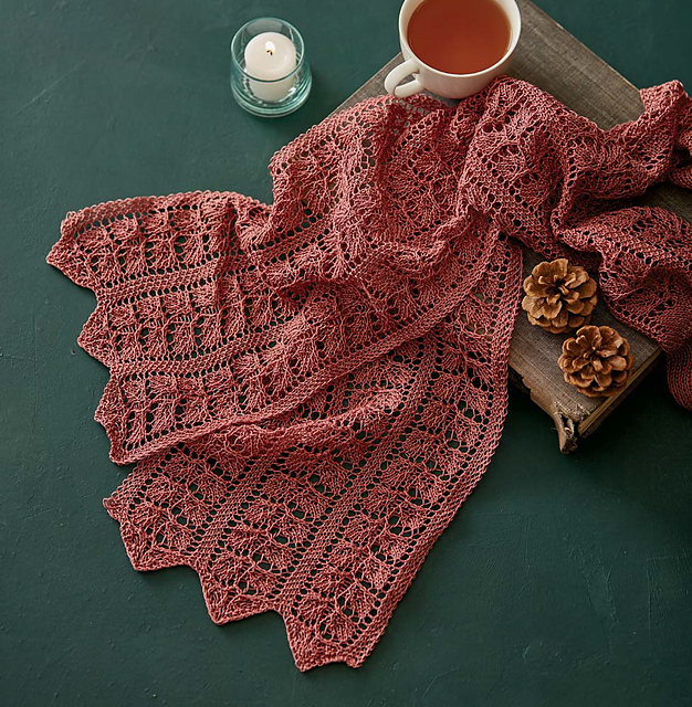 Tea Rose Scarf