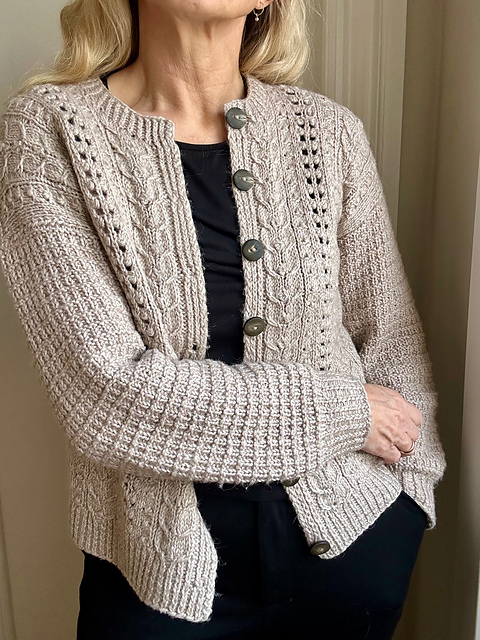 Ravelry: CoCo Swirl Cardigan pattern by JoJo Knitwear