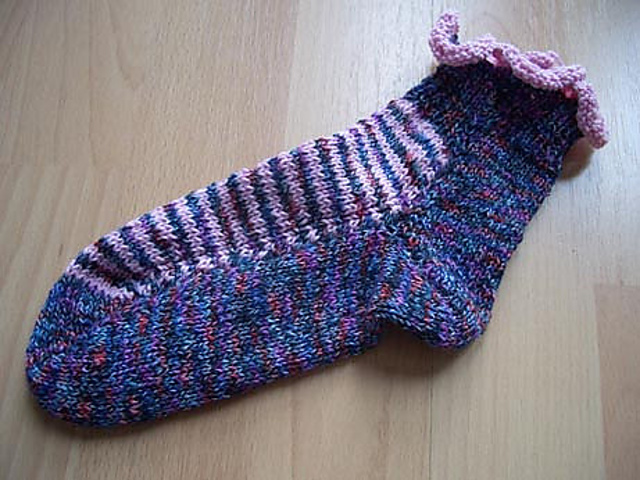 Socken zweifarbig
