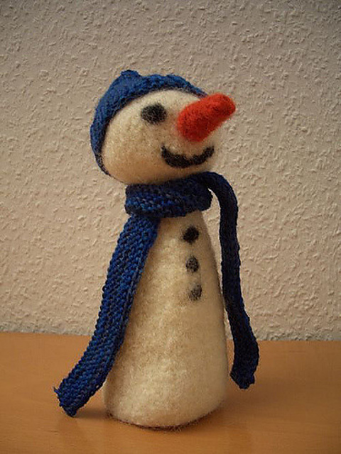 Felted Snowman