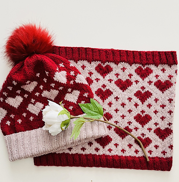 Young Hearts Cowl and Hat