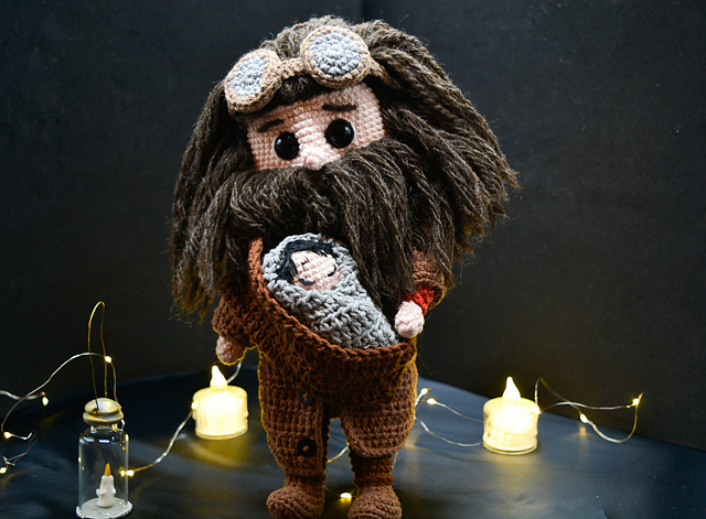 Hagrid with Baby Harry Potter Amigurumi Pattern