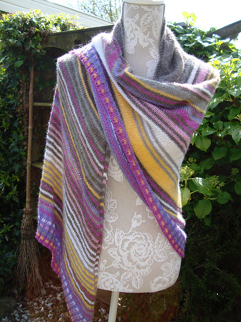 Colorful Lines Shawl