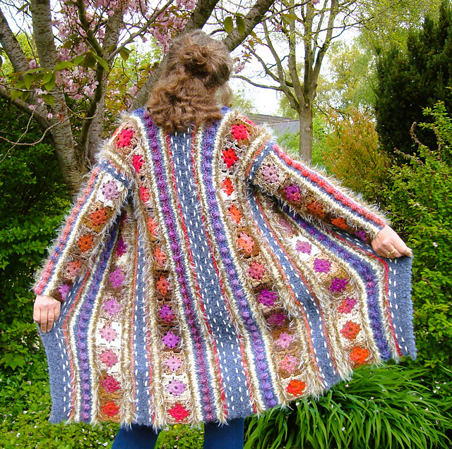 Ravelry: Treasure Colorful Cardigan pattern by Reimy Johanna Designs