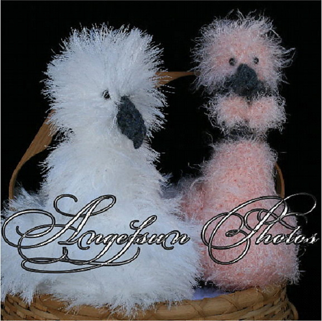 Muffy & Fluffy the Silkie and Showgirl Chickens
