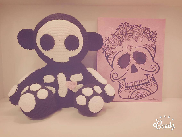 Skeleton monkey