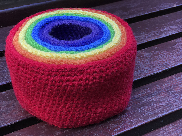 Rainbow Nesting Baskets