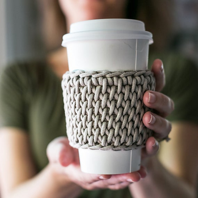 Tunisian Coffee Sleeve
