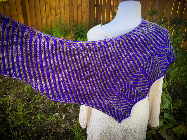 Branching Paths Shawl