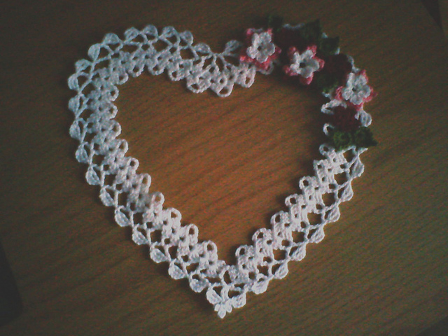 Whimsical Heart Doily