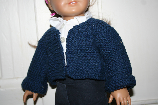 18" Doll Cardigan