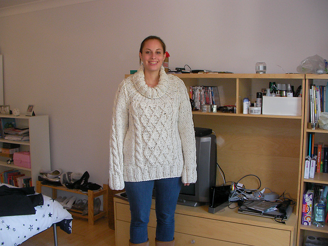 wide neck sweater