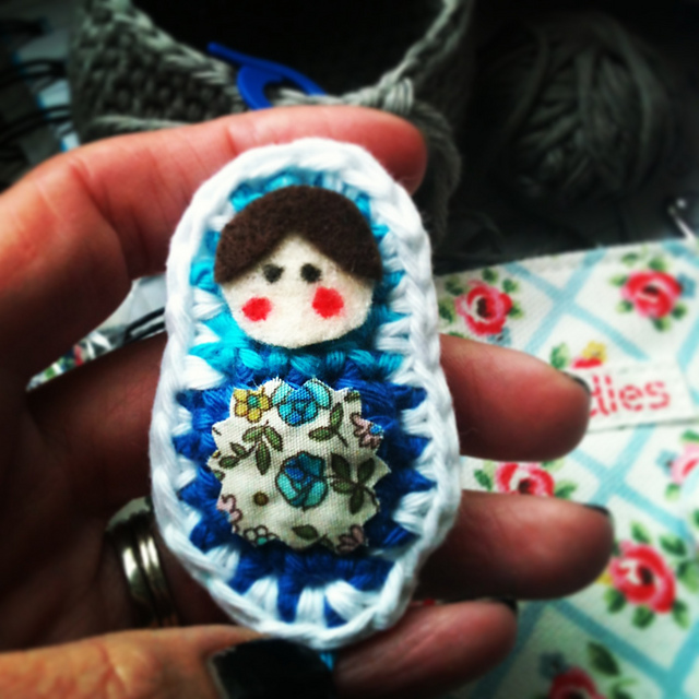 Matryoshka Brooch