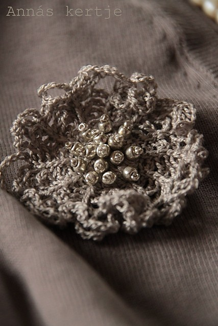 Stoneflower brooch