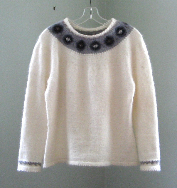Ravelry: The Shield Yoke Pullover POC pattern by Annika Malmstrom-Bladini