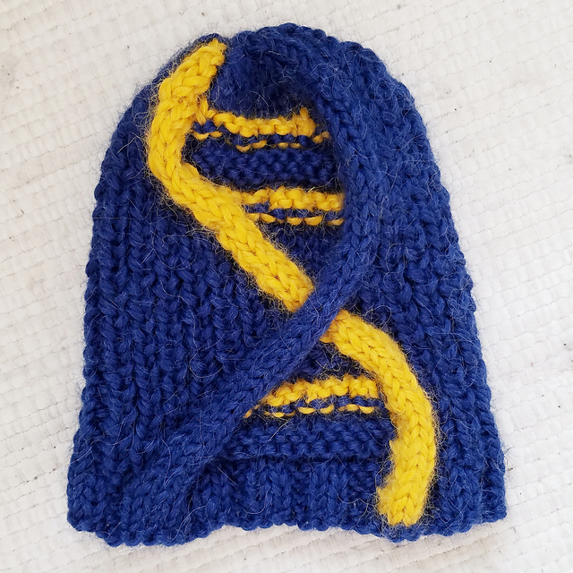 DNA Double Helix Cabled Cap