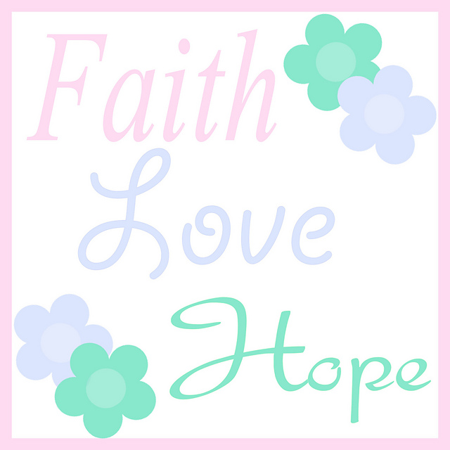 Faith Love Hope Afghan Chart