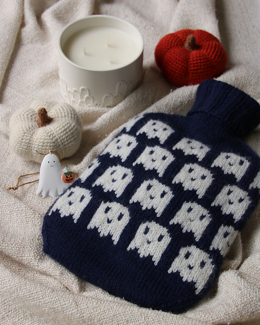Toastie Ghostie Hot Water Bottle Cover