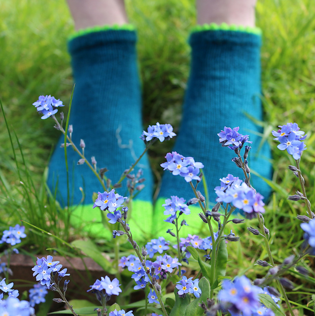 Picot-boo Shortie Socks