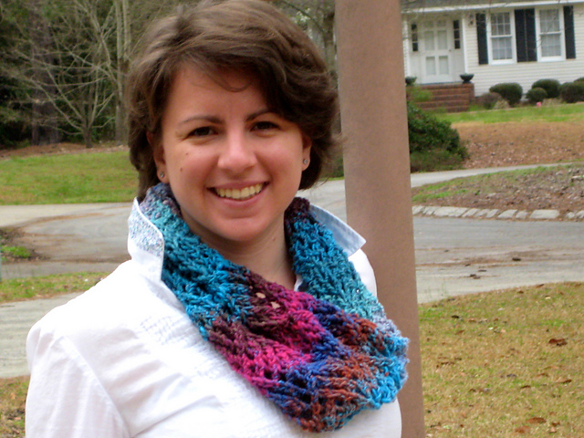 spring lace cowl